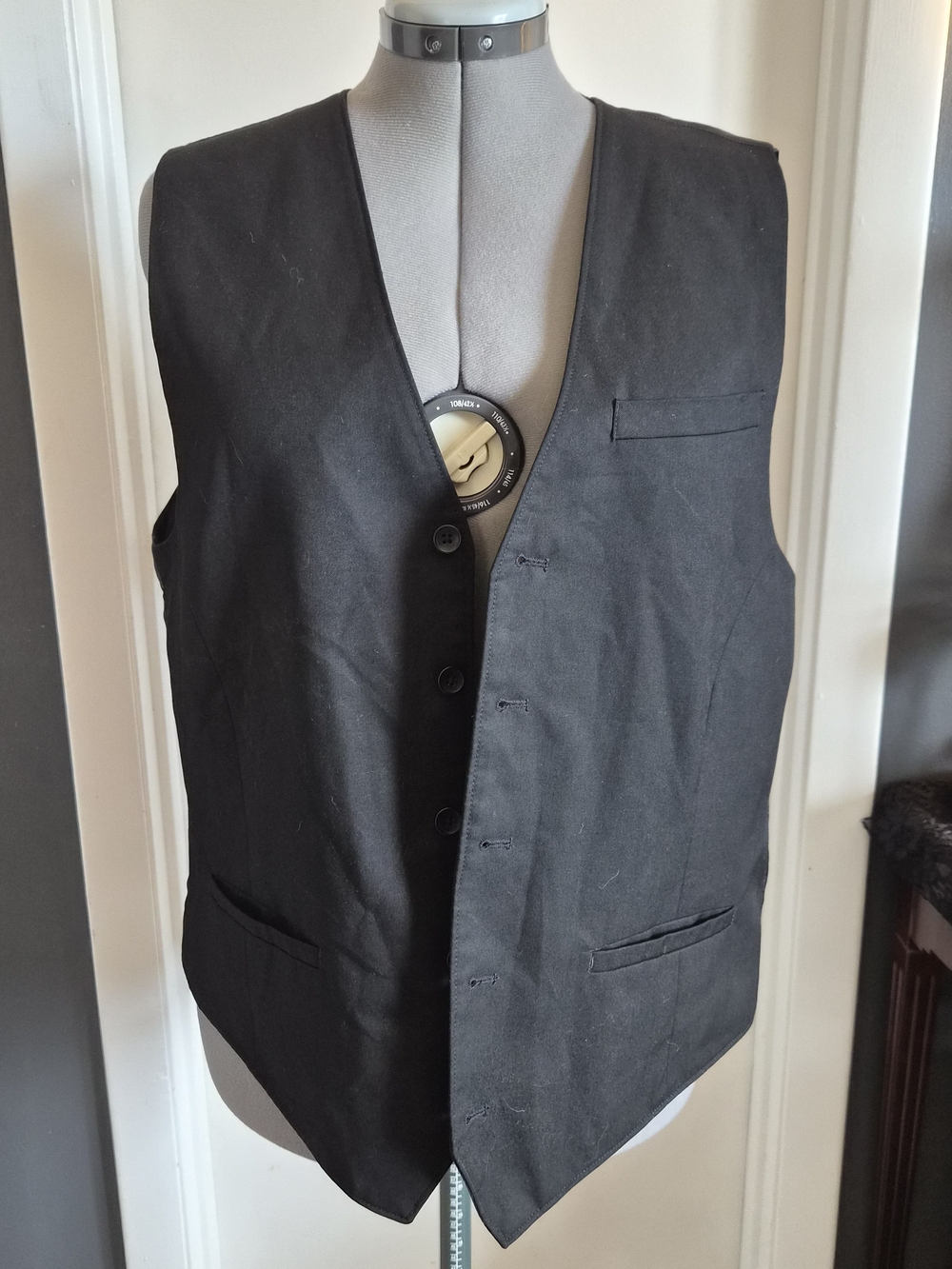 Claiborne Black Men's Vest with Branded Label